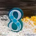 Мыло "8ка" с незабудками бирюзовая Мыло "8ка" с незабудками бирюзовая