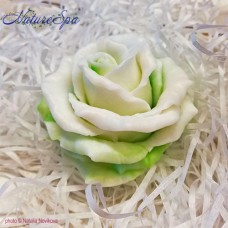 ЮМыло "Роза 3D" бело-зеленая