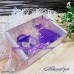 Набор мыла "Платье с сумкой" - фиолетовый в подарочной коробке