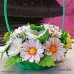 ЮМыло "Букет 17 ромашек" в корзине