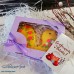 Набор мыла "Пасхальная птичка и яйцо с цветочками" в подарочной коробке