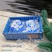 Набор мыла "Новогодние варежка и валеночек с вензелями" в подарочной коробке