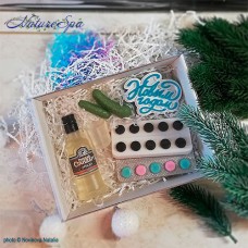 Набор мыла "Новогодняя шутка" - 3 в подарочной коробке
