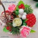 NatureSpa букет из мыла "Букет Зимний" - №4 в подарочном пакете NatureSpa букет из мыла "Букет Зимний" - №4 в подарочном пакете