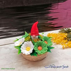 НАТУРЕСПА Naturespa букет из мыла "Букет Лесной гном в ромашках" в подарочном пакете НАТУРЕСПА Naturespa букет из мыла "Букет Лесной гном в ромашках" в подарочном пакете