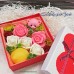 Набор мыла "Коробка Роз с мишкой и лимоном" Набор мыла "Коробка Роз с мишкой и лимоном"
