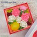 Набор мыла "Коробка Роз с мишкой и лимоном" Набор мыла "Коробка Роз с мишкой и лимоном"