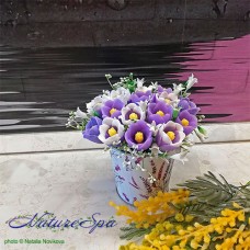 NatureSpa Мыло "Букет ведерко крокусов" фиолетовых NatureSpa Мыло "Букет ведерко крокусов" фиолетовых