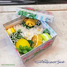 Набор мыла "Коробка Лимонная с мишкой"