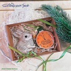 Набор мыла "Шар-часы и заяц" в подарочной коробке