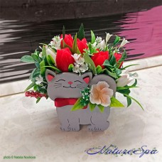 Мыло "Букет Кошка малая" серая Мыло "Букет Кошка малая" серая