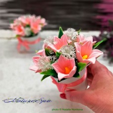 NatureSpa цветы из мыла "Букет ведерко МИНИ колокольчиков" розовые NatureSpa цветы из мыла "Букет ведерко МИНИ колокольчиков" розовые