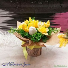 NatureSpa цветы из мыла "Букет желтый" в подарочном пакете NatureSpa цветы из мыла "Букет желтый" в подарочном пакете
