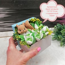 NatureSpa Мыло "Букет белка в коробке" с подснежниками NatureSpa Мыло "Букет белка в коробке" с подснежниками